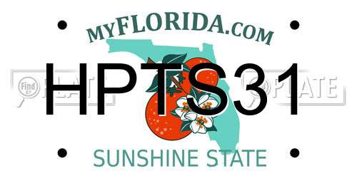 HPTS31 Florida License Plate