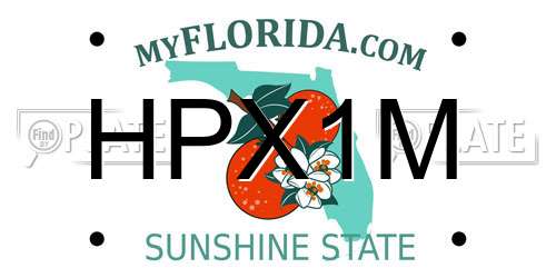 HPX1M Florida License Plate