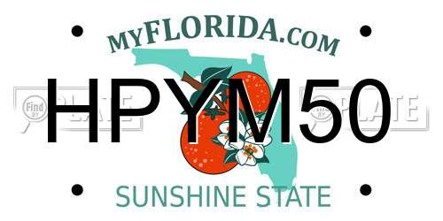 HPYM50 Florida License Plate