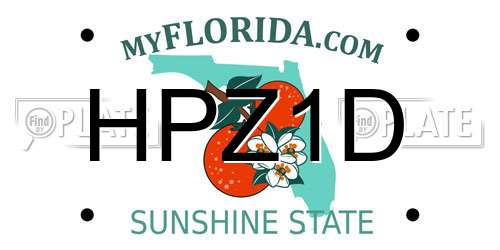 HPZ1D Florida License Plate