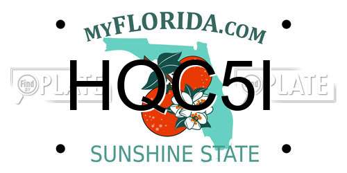 HQC5I Florida License Plate