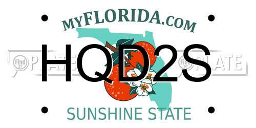 HQD2S Florida License Plate