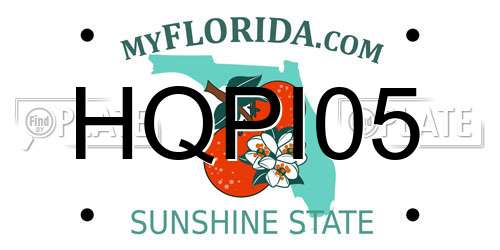 HQPI05 Florida License Plate