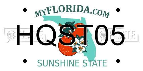 HQST05 Florida License Plate