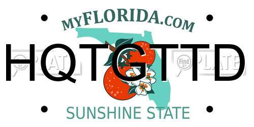 HQTGTTD Florida License Plate