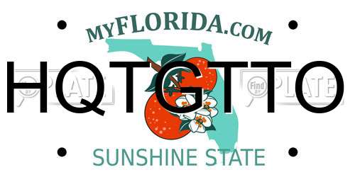 HQTGTTO Florida License Plate
