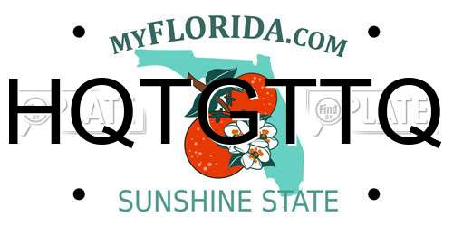 HQTGTTQ Florida License Plate