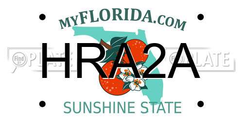 HRA2A Florida License Plate