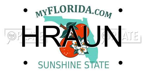 HRAUN Florida License Plate