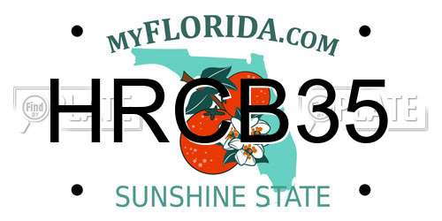 HRCB35 Florida License Plate