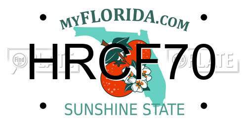 HRCF70 Florida License Plate
