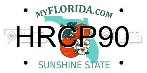 HRCP90 Florida License Plate
