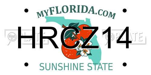 HRCZ14 Florida License Plate