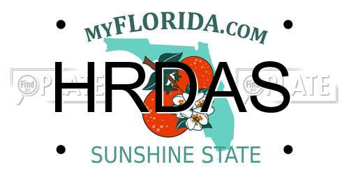 HRDAS Florida License Plate
