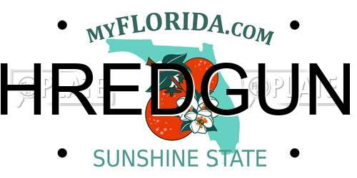 HREDGUN Florida License Plate