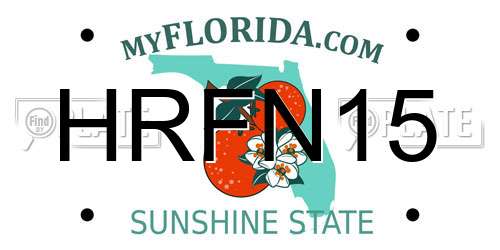 HRFN15 Florida License Plate