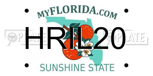 HRIL20 Florida License Plate