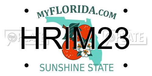 HRIM23 Florida License Plate
