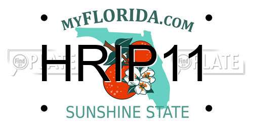 HRIP11 Florida License Plate