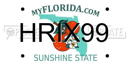 HRIX99 Florida License Plate