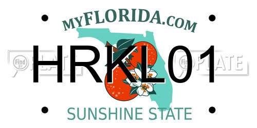 HRKL01 Florida License Plate