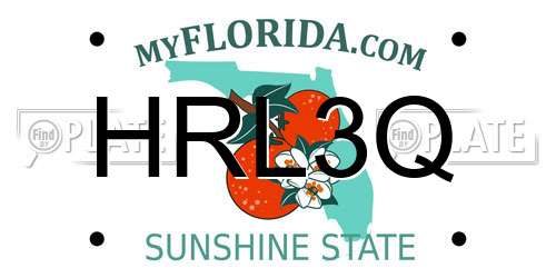 HRL3Q Florida License Plate