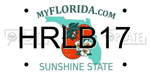 HRLB17 Florida License Plate