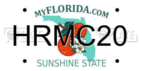 HRMC20 Florida License Plate