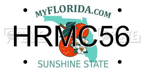 HRMC56 Florida License Plate