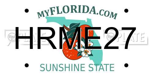 HRME27 Florida License Plate