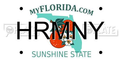 HRMNY Florida License Plate