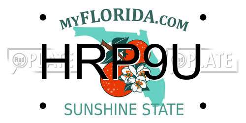 HRP9U Florida License Plate