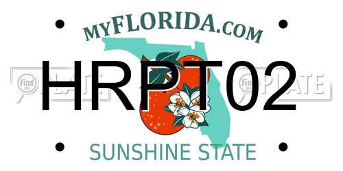 HRPT02 Florida License Plate