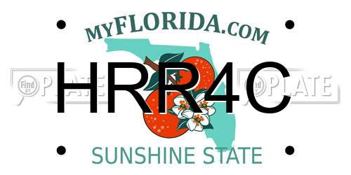 HRR4C Florida License Plate