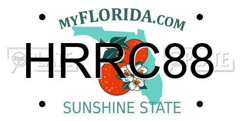 HRRC88 Florida License Plate