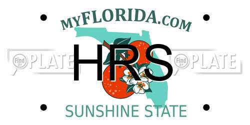 HRS Florida License Plate