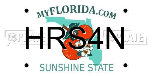 HRS4N Florida License Plate