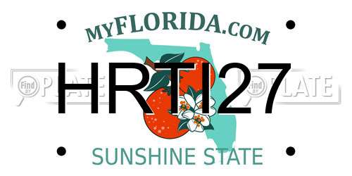 HRTI27 Florida License Plate