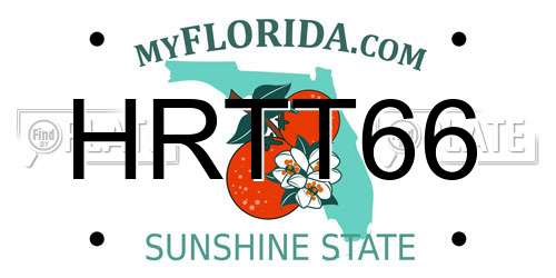 HRTT66 Florida License Plate