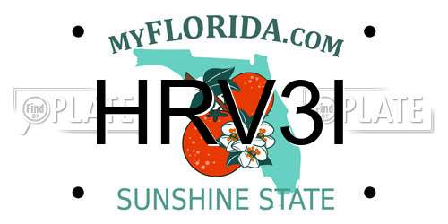 HRV3I Florida License Plate