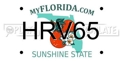HRV65 Florida License Plate