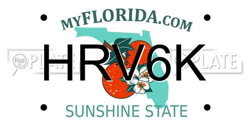HRV6K Florida License Plate