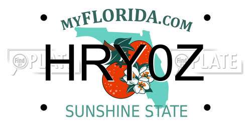 HRY0Z Florida License Plate