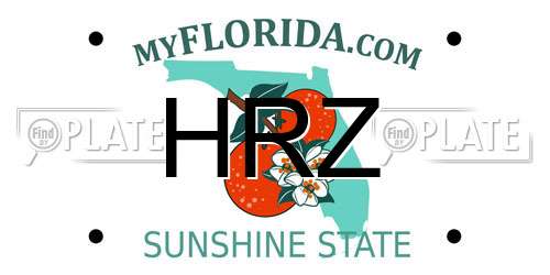 HRZ Florida License Plate