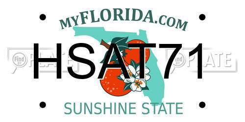 HSAT71 Florida License Plate