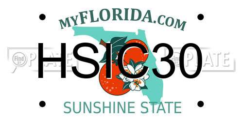 HSIC30 Florida License Plate