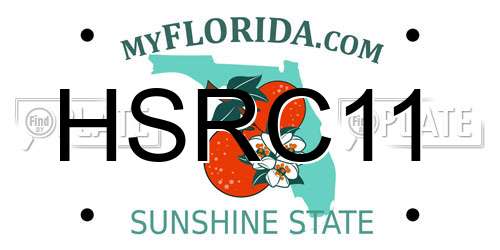 HSRC11 Florida License Plate