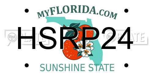 HSRP24 Florida License Plate
