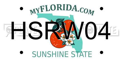 HSRW04 Florida License Plate