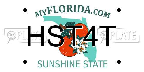 HST4T Florida License Plate